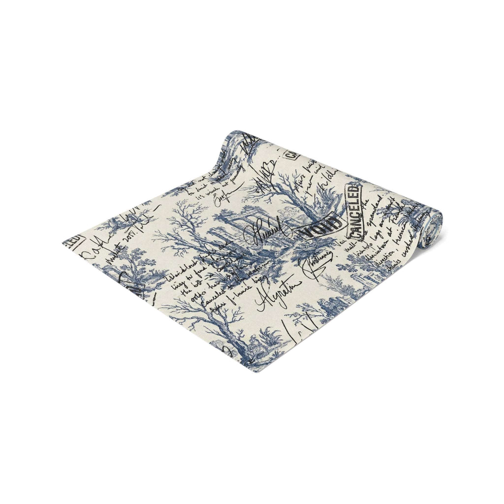 86 EVERYTHING | LA FRICHE - THE "OVERWRITTEN" - Table Runner by Printify