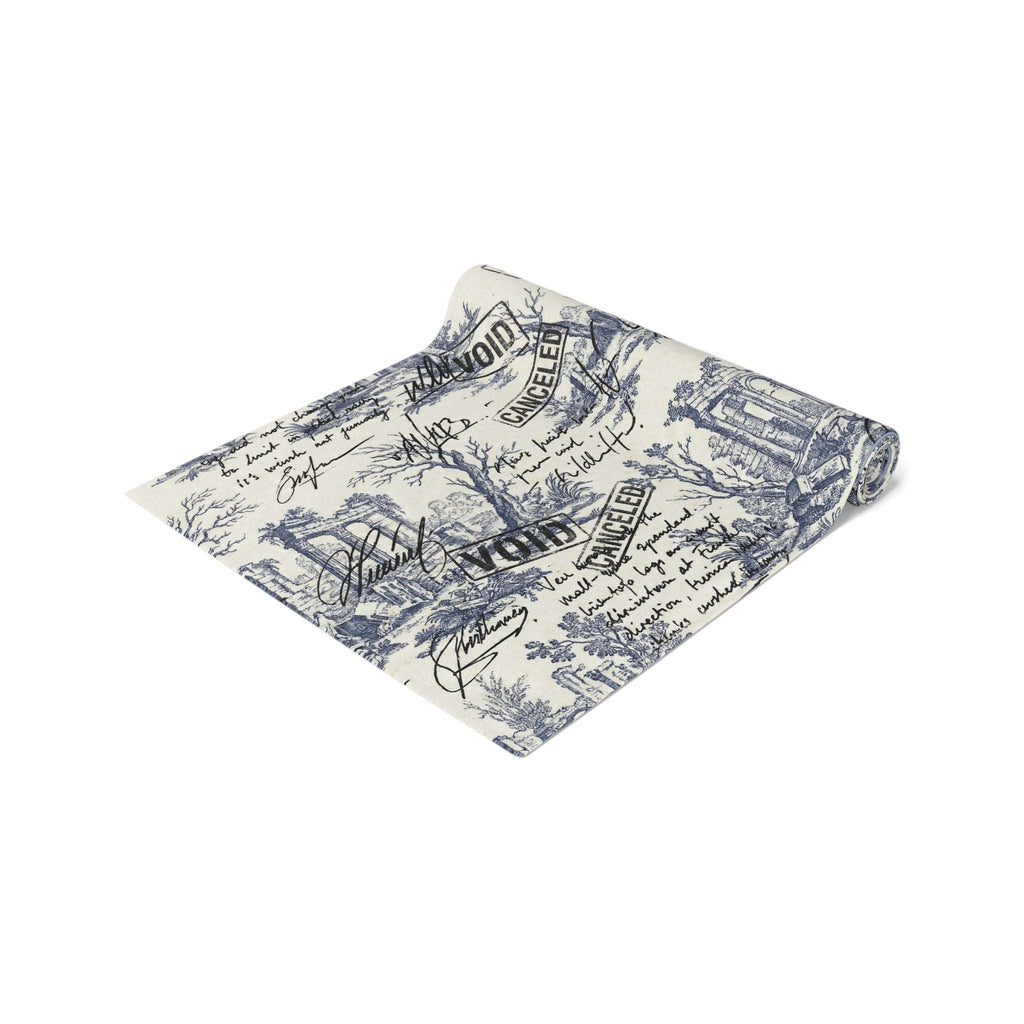 86 EVERYTHING | LA FRICHE - THE "OVERWRITTEN" - Table Runner by Printify