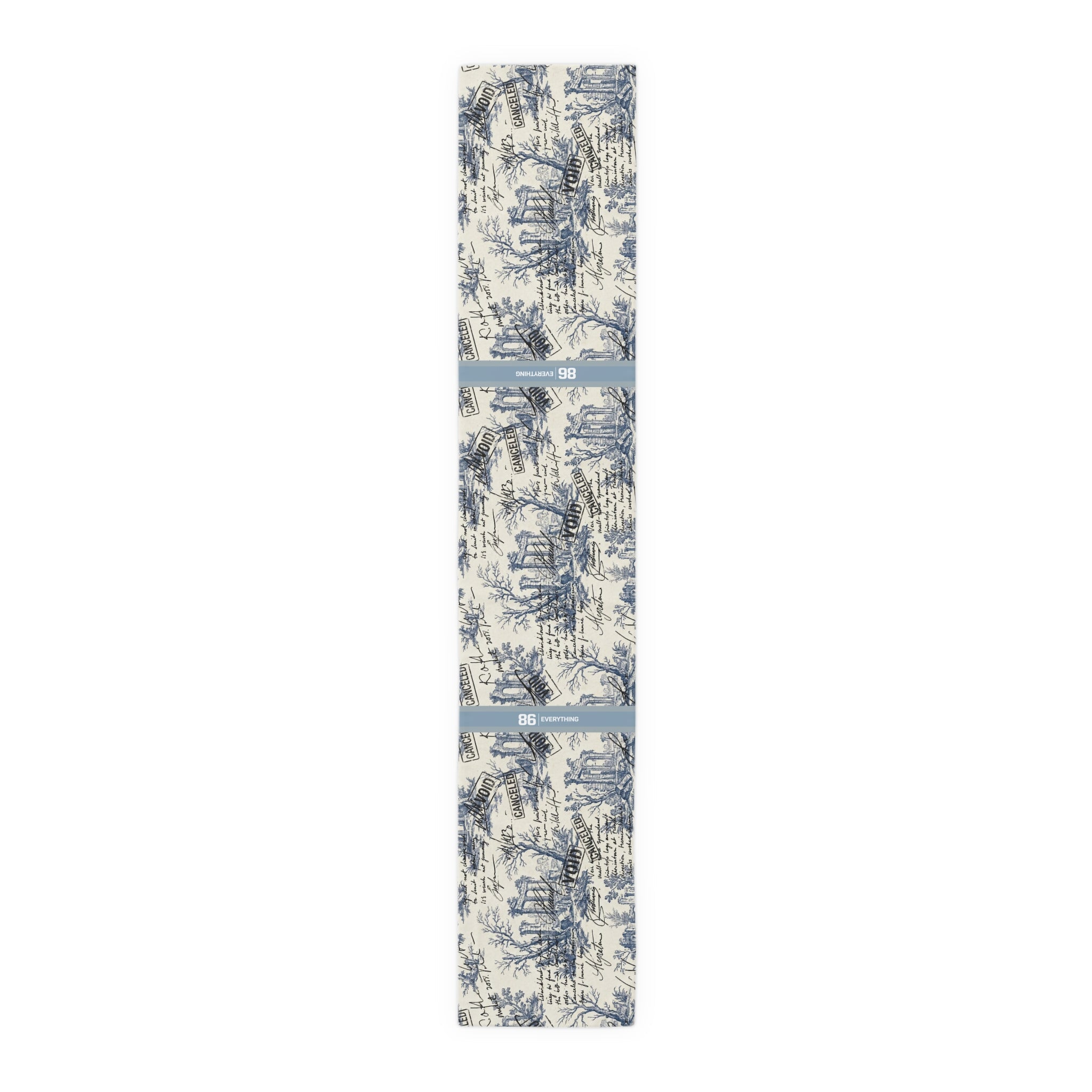 86 EVERYTHING - THE "OVERWRITTEN" - Table Runner - 86 EVERYTHING - Home Decor