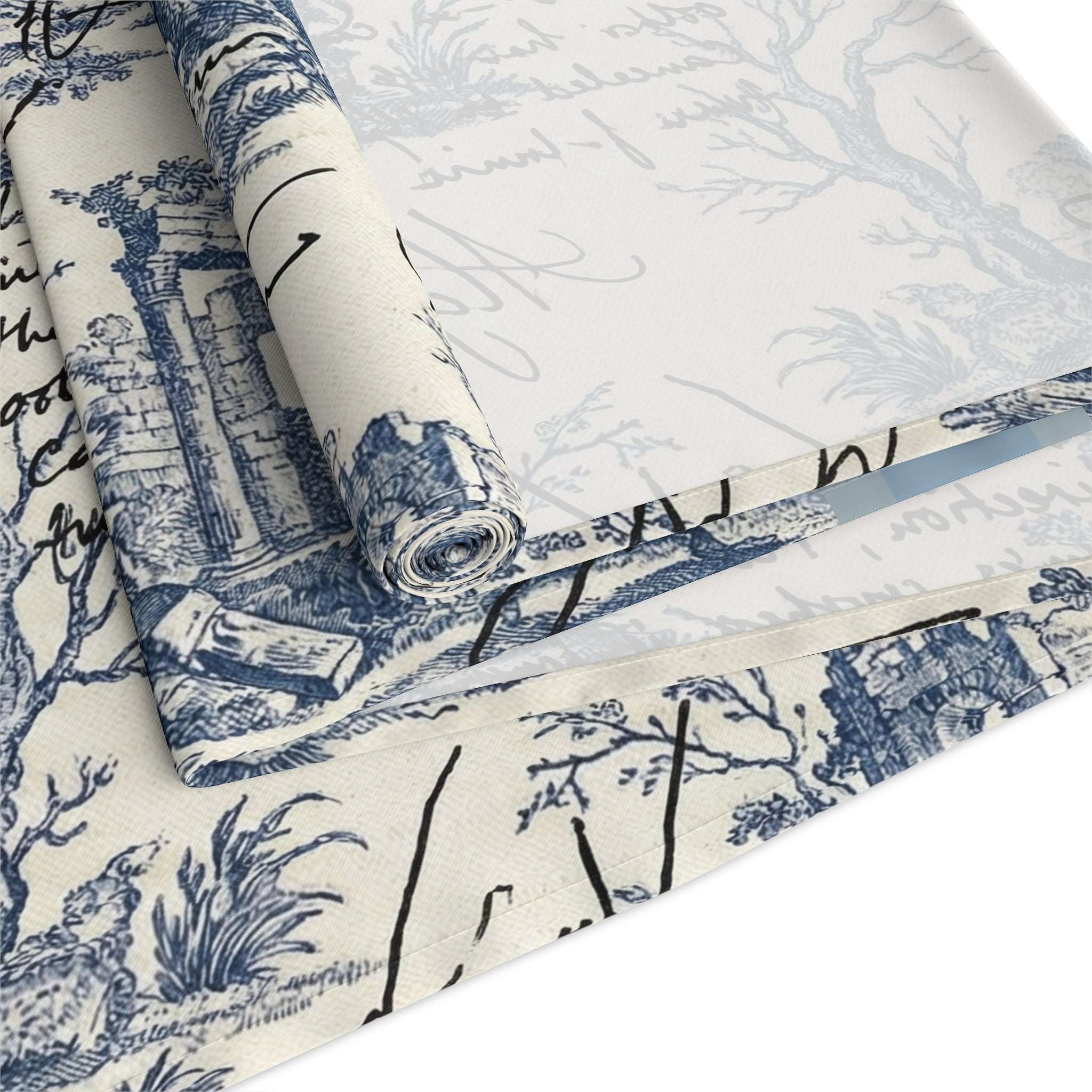 86 EVERYTHING | LA FRICHE - THE "OVERWRITTEN" - Table Runner by Printify