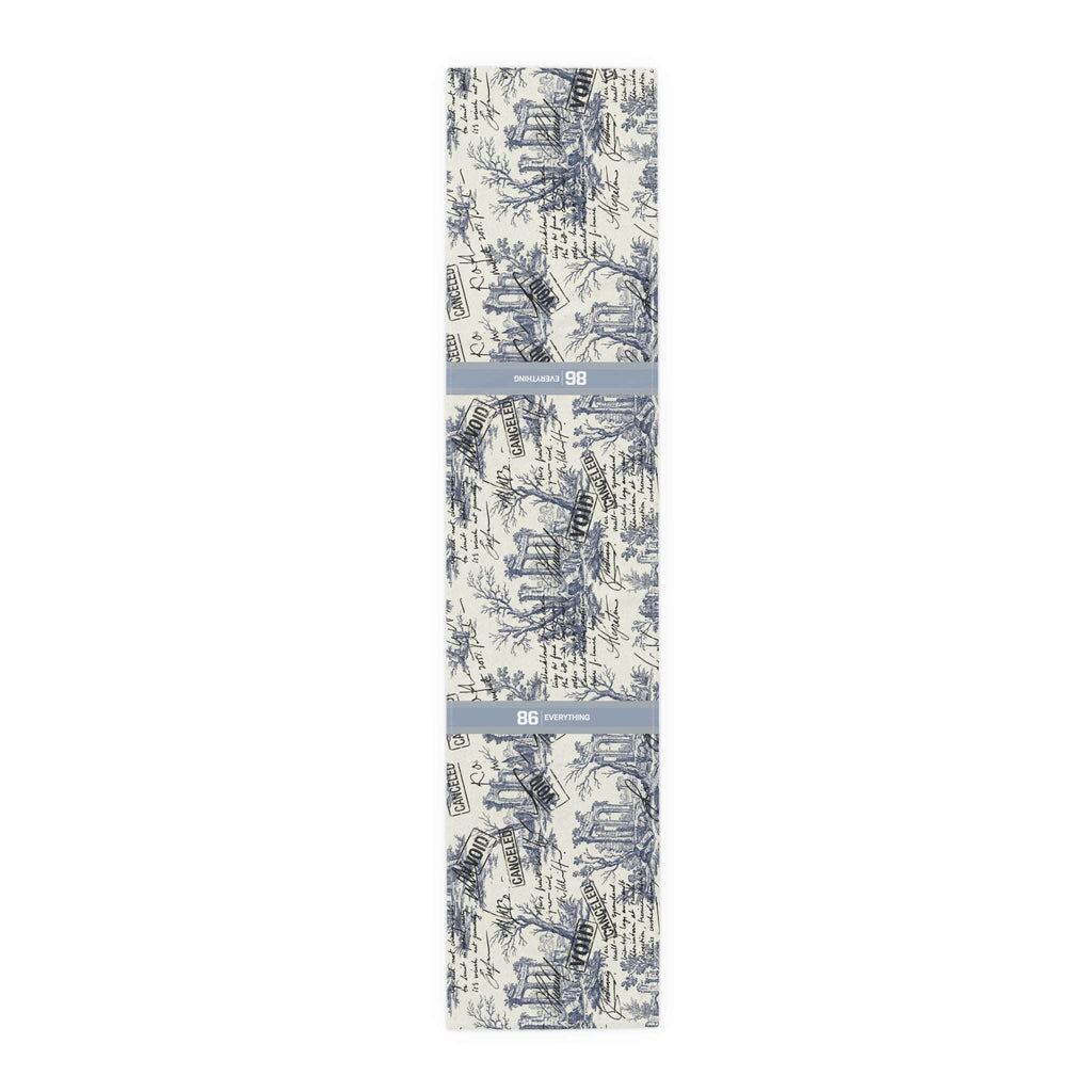 86 EVERYTHING | LA FRICHE - THE "OVERWRITTEN" - Table Runner by Printify