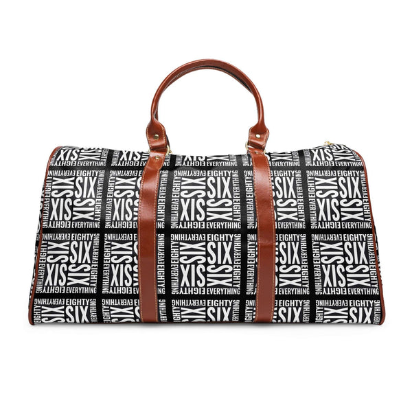 86 EVERYTHING | WHITE NOISE - Weekender Duffle Bag by Printify