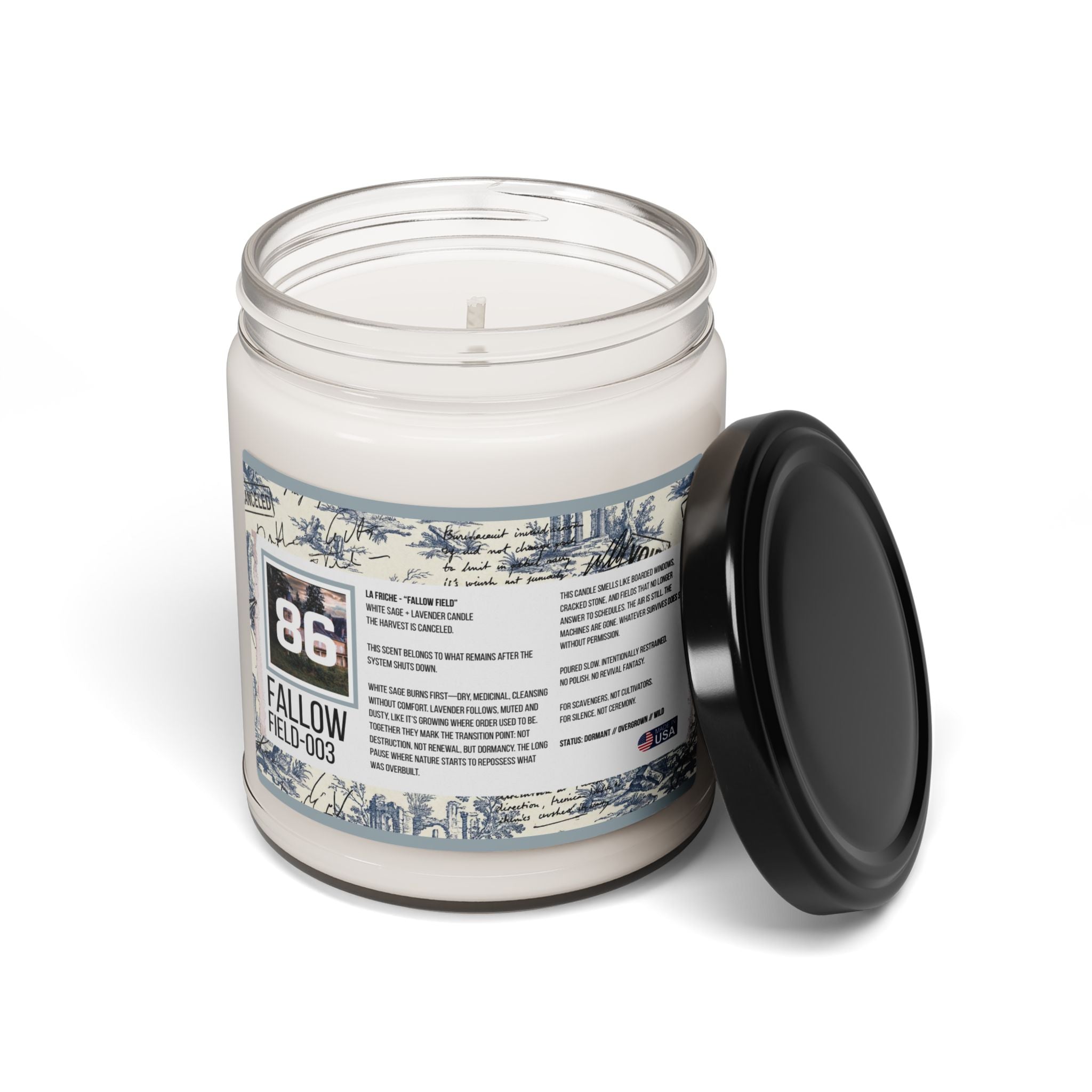 86 LA FRICHE - FALLOW FIELD -  9oz Soy Candle