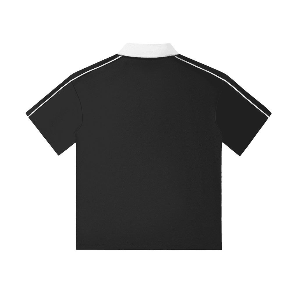86 EVERYTHING | BLACK LABEL // BL-86-STRP-01 - THE MONOCHROME POLO UNIT - Polo Shirt by ODMPOD