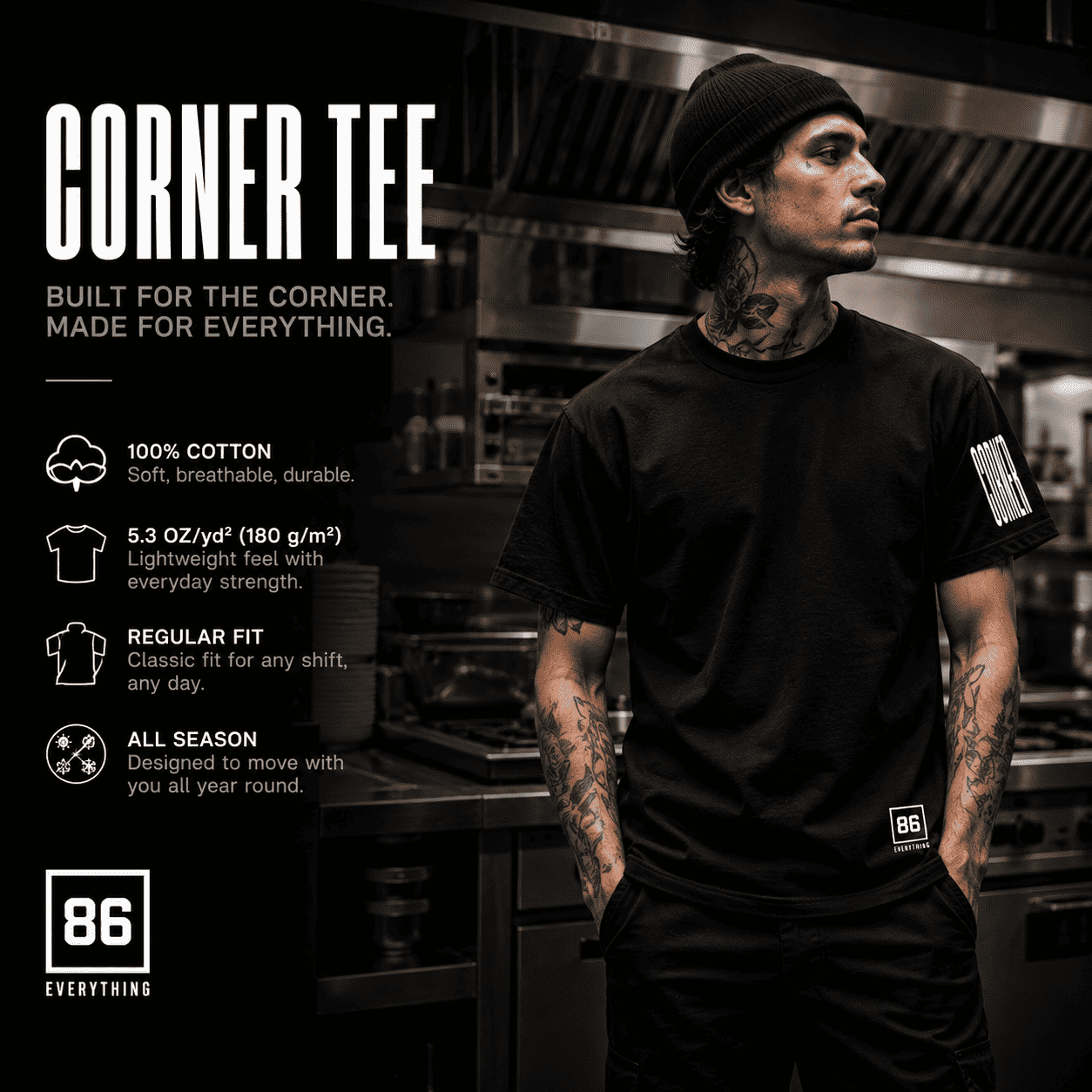 CORNER TEE by ODMPOD
