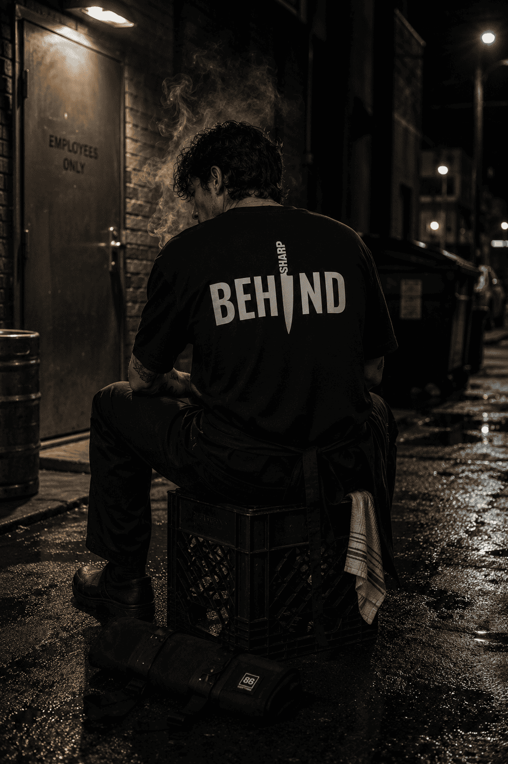THE BEHIND // SHARP TEE - Cotton T-Shirt by ODMPOD T-Shirt T-Shirts