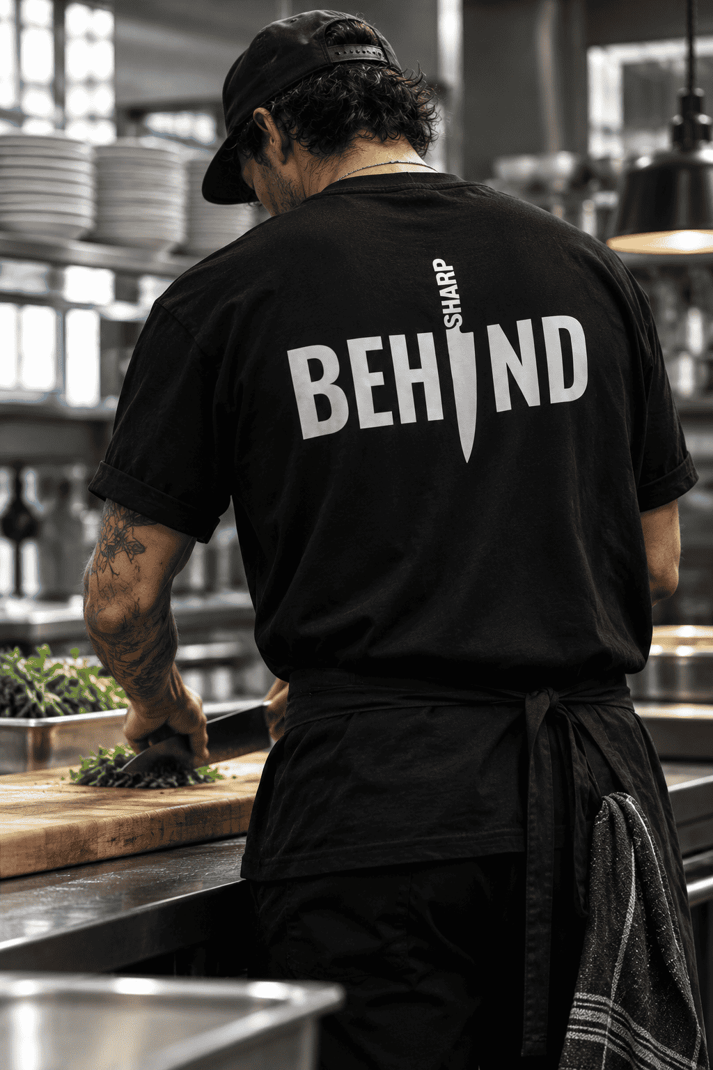 THE BEHIND // SHARP TEE - Cotton T-Shirt by ODMPOD T-Shirt T-Shirts