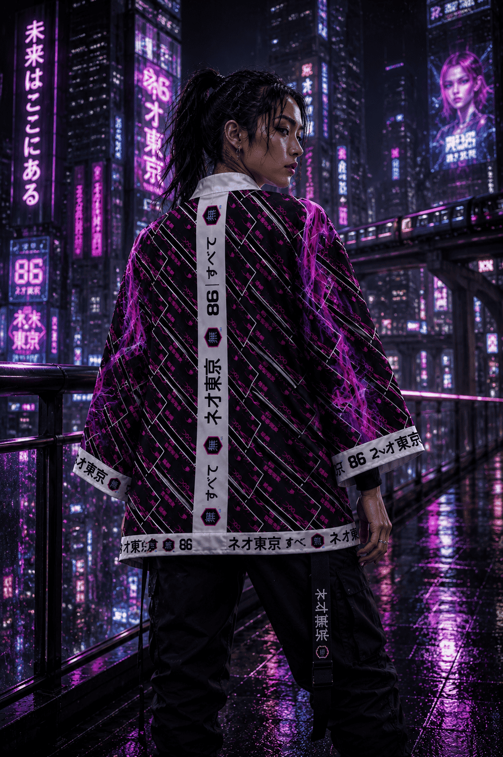 THE CEREBRAL UPLINK - Kimono Robe by Printify Kimono Robe Robes