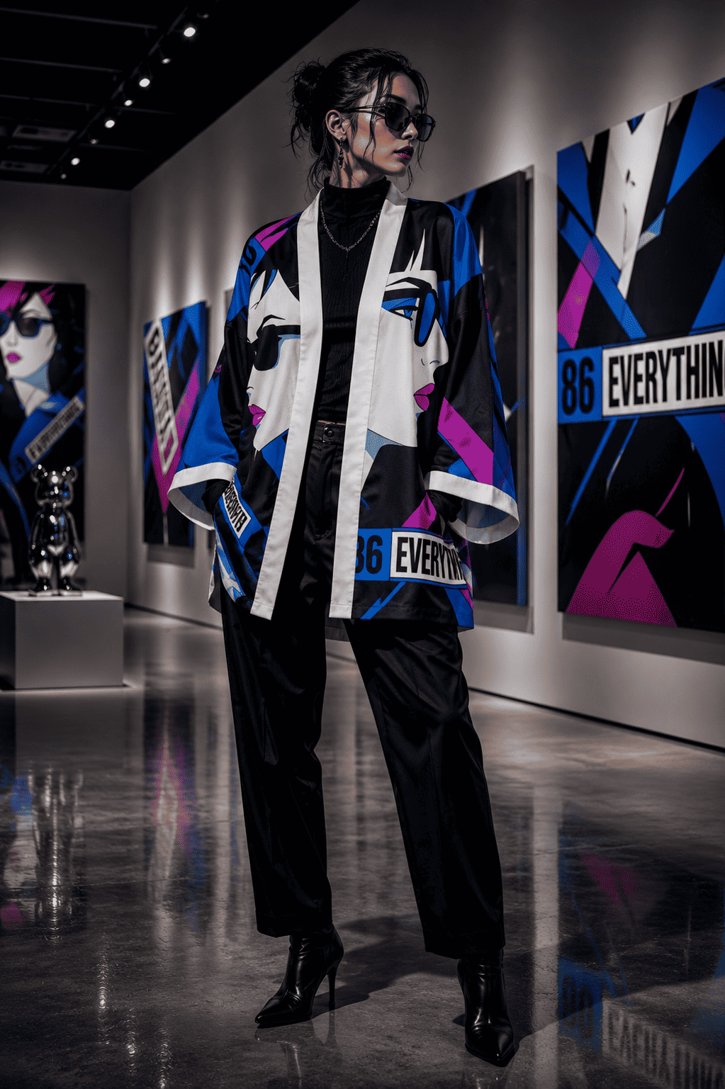 THE NAGEL PROTOCOL ZERO STATE WRAP - Kimono Robe by Printify Kimono Robe Robes
