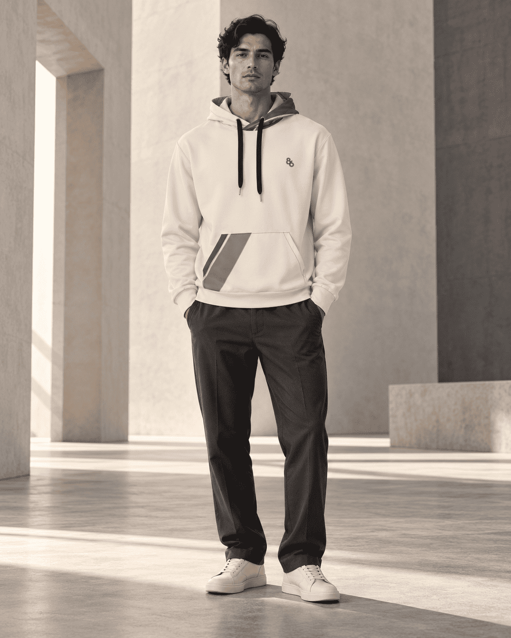 C86-04 | THE THROUGHLINE HOODIE by Printful Hoodie Hoodies