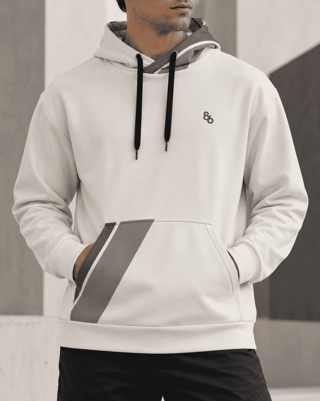 C86-04 | THE THROUGHLINE HOODIE by Printful Hoodie Hoodies