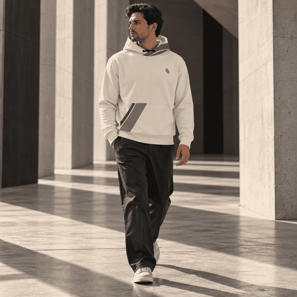 C86-04 | THE THROUGHLINE HOODIE by Printful Hoodie Hoodies