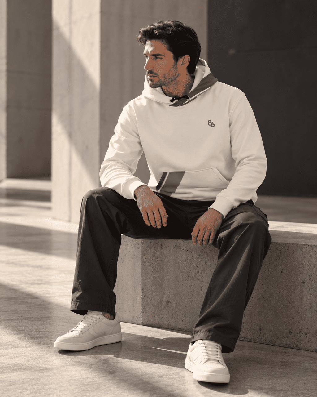C86-04 | THE THROUGHLINE HOODIE by Printful Hoodie Hoodies