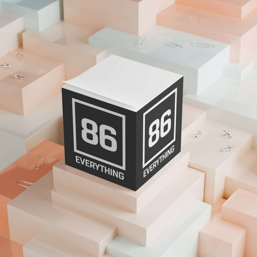 86 EVERYTHING | ANALOG MEMORY CUBE - 700ct (“Post-It Note” style) by Printify