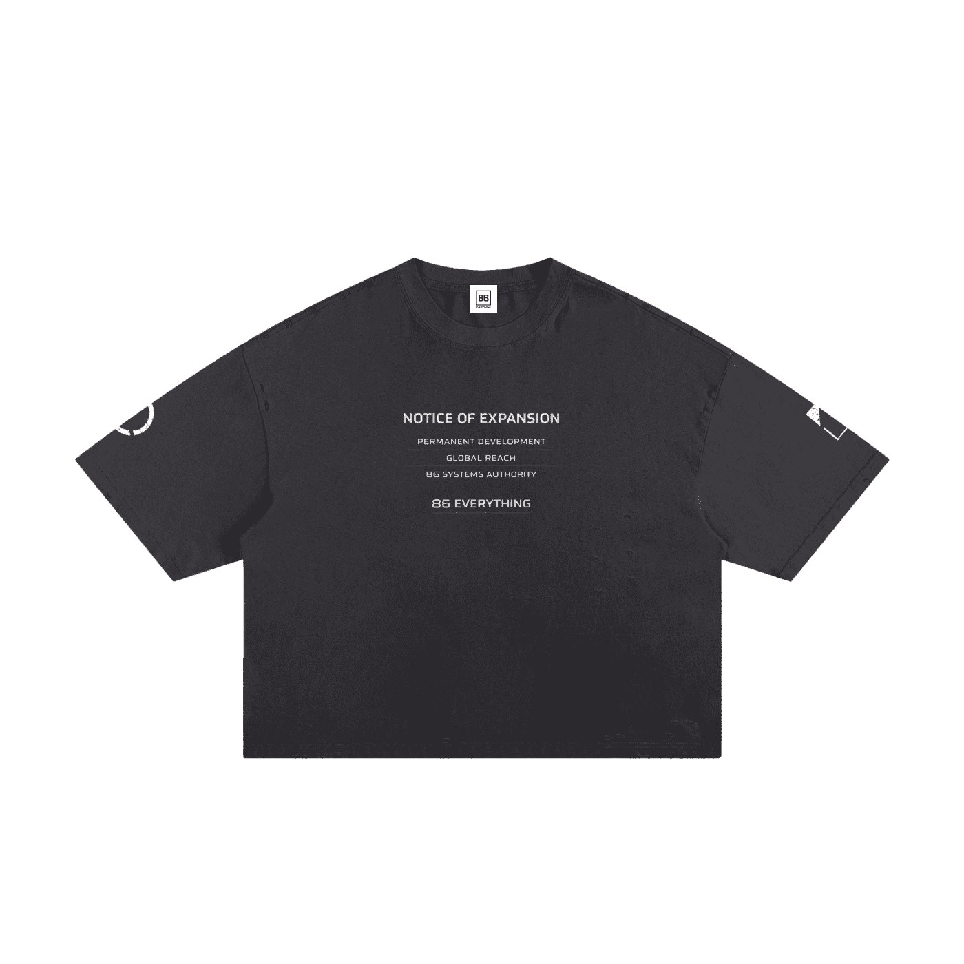 86 EVERYTHING | CORE COLLECTION // NOTICE OF EXPANSION TEE - Distressed Tee by ODMPOD