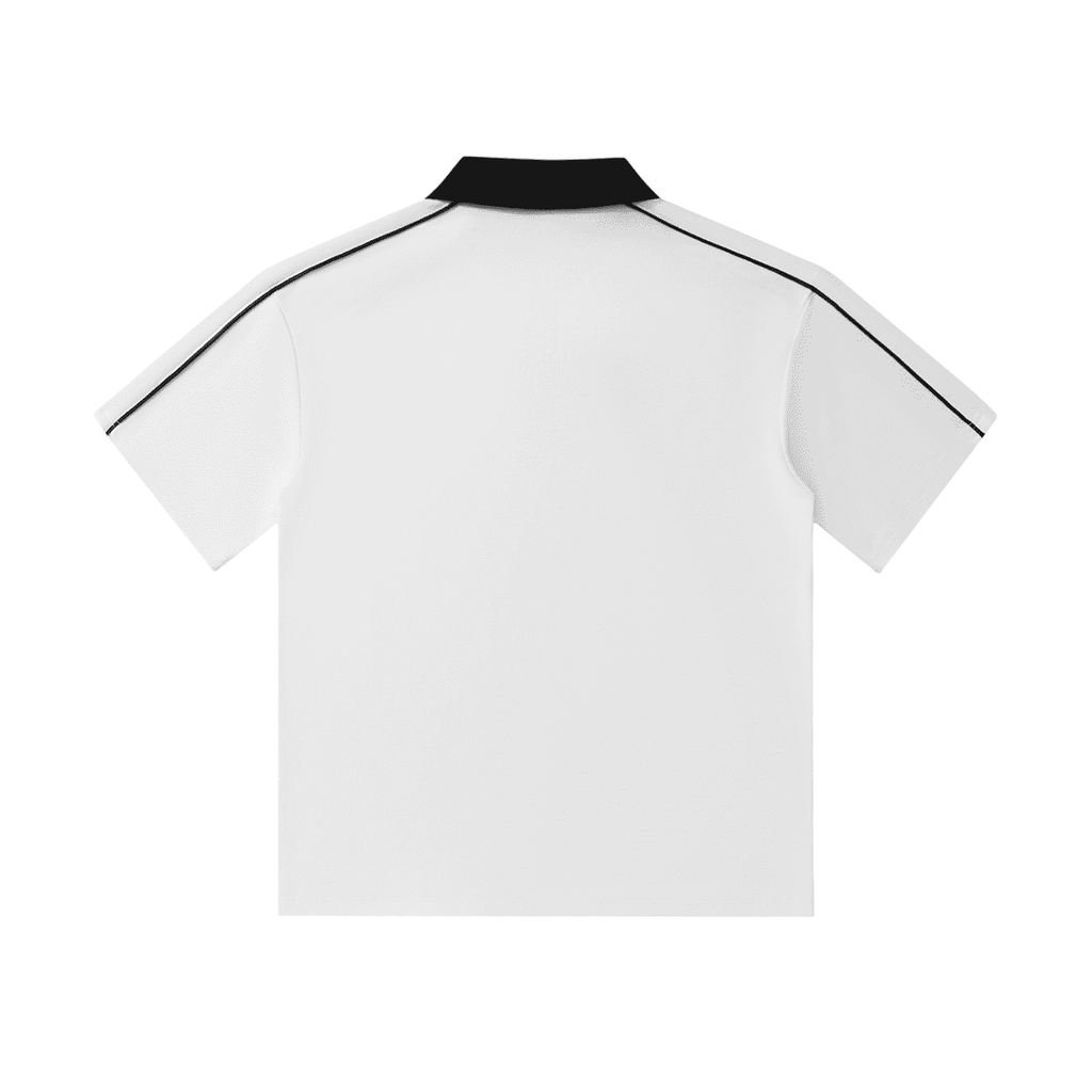 86 EVERYTHING | BLACK LABEL // BL-86-STRP-01 - THE MONOCHROME POLO UNIT - Polo Shirt by ODMPOD