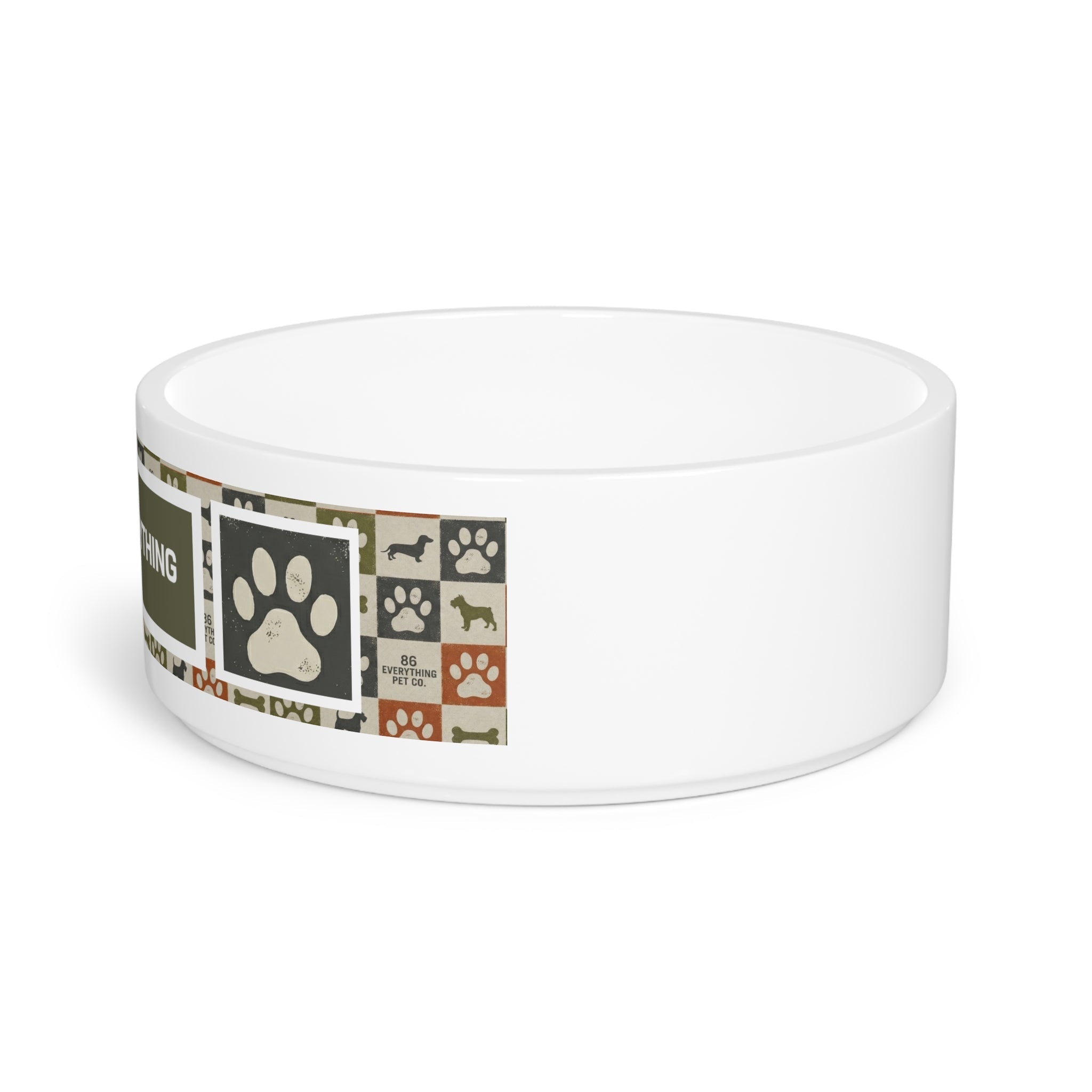 CERAMIC NUTRIENT RECEPTACLE - Dog Bowl - 86 EVERYTHING - Pets