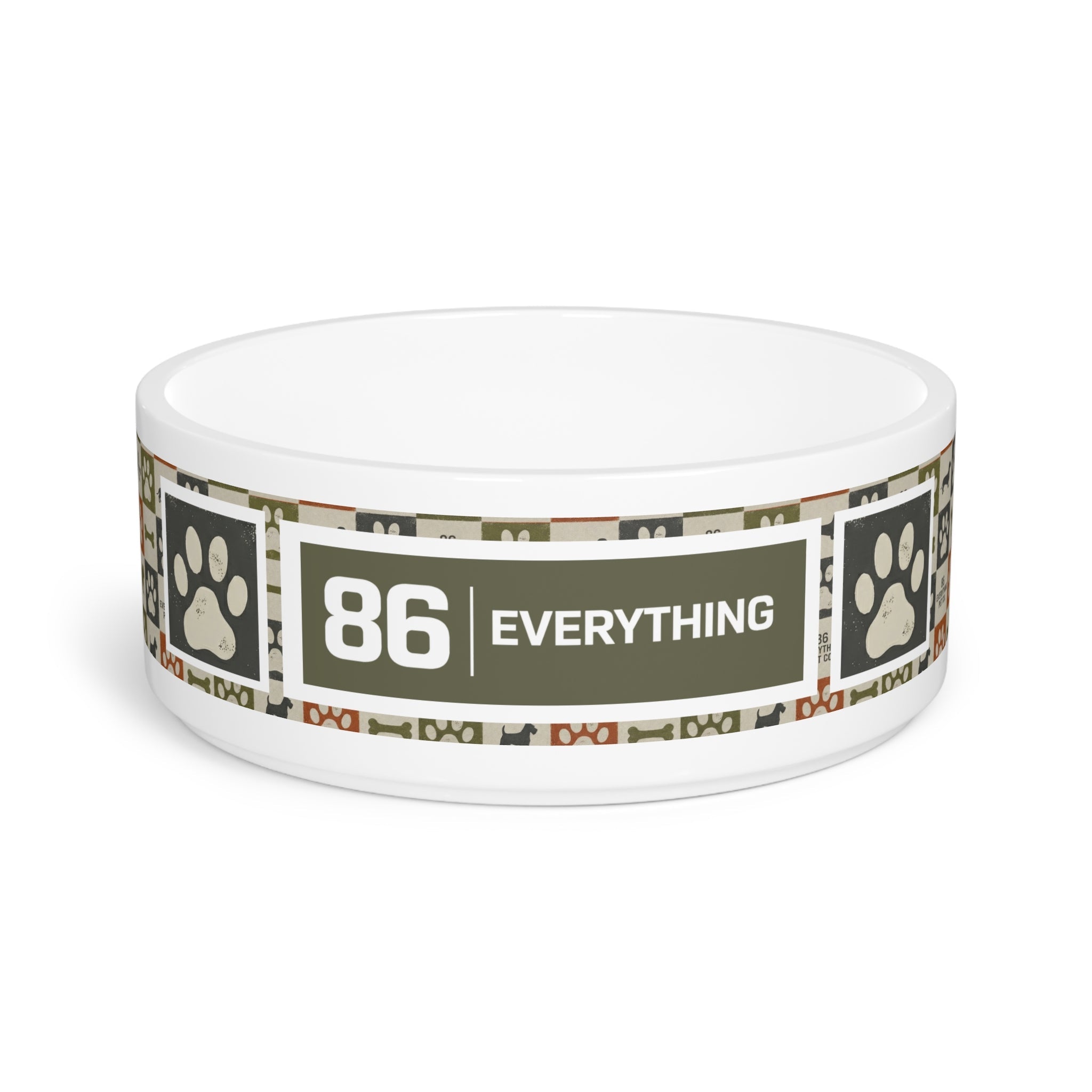 CERAMIC NUTRIENT RECEPTACLE - Dog Bowl - 86 EVERYTHING - Pets