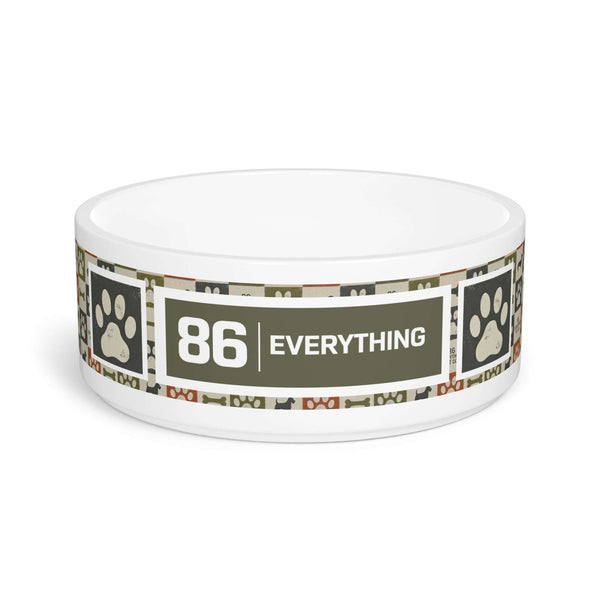 86 EVERYTHING | CERAMIC NUTRIENT RECEPTACLE - Dog Bowl by Printify