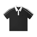 86 EVERYTHING | BLACK LABEL // BL-86-STRP-01 - THE MONOCHROME POLO UNIT - Polo Shirt by ODMPOD