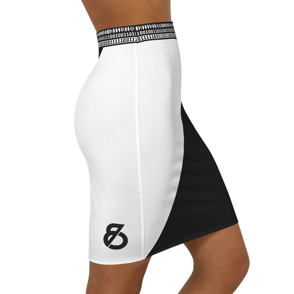 86 EVERYTHING | BLACK LABEL // BL-86-SKRT-01 - DIAGONAL PENCIL - Pencil Skirt by Printify