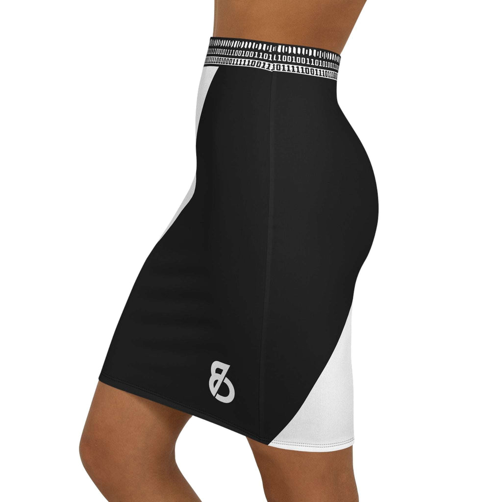 86 EVERYTHING | BLACK LABEL // BL-86-SKRT-01 - DIAGONAL PENCIL - Pencil Skirt by Printify