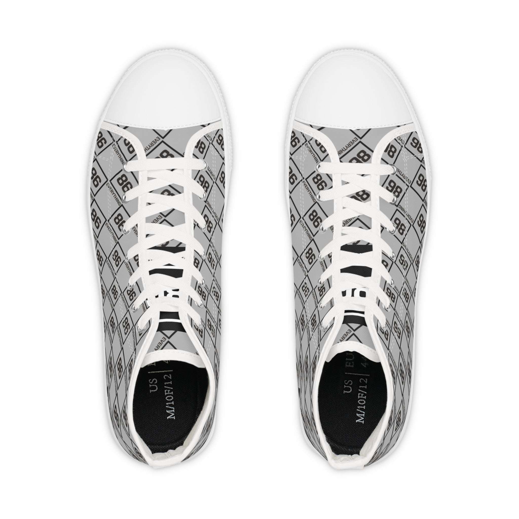 86 EVERYTHING | HIGH-TORQUE HIGH TOPS - High Top Sneakers by Printify