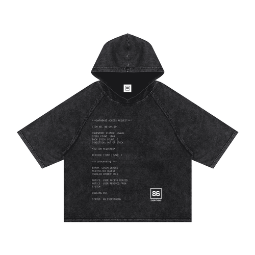 86 EVERYTHING | INVALID CREDENTIALS - Hooded Tee by ODMPOD
