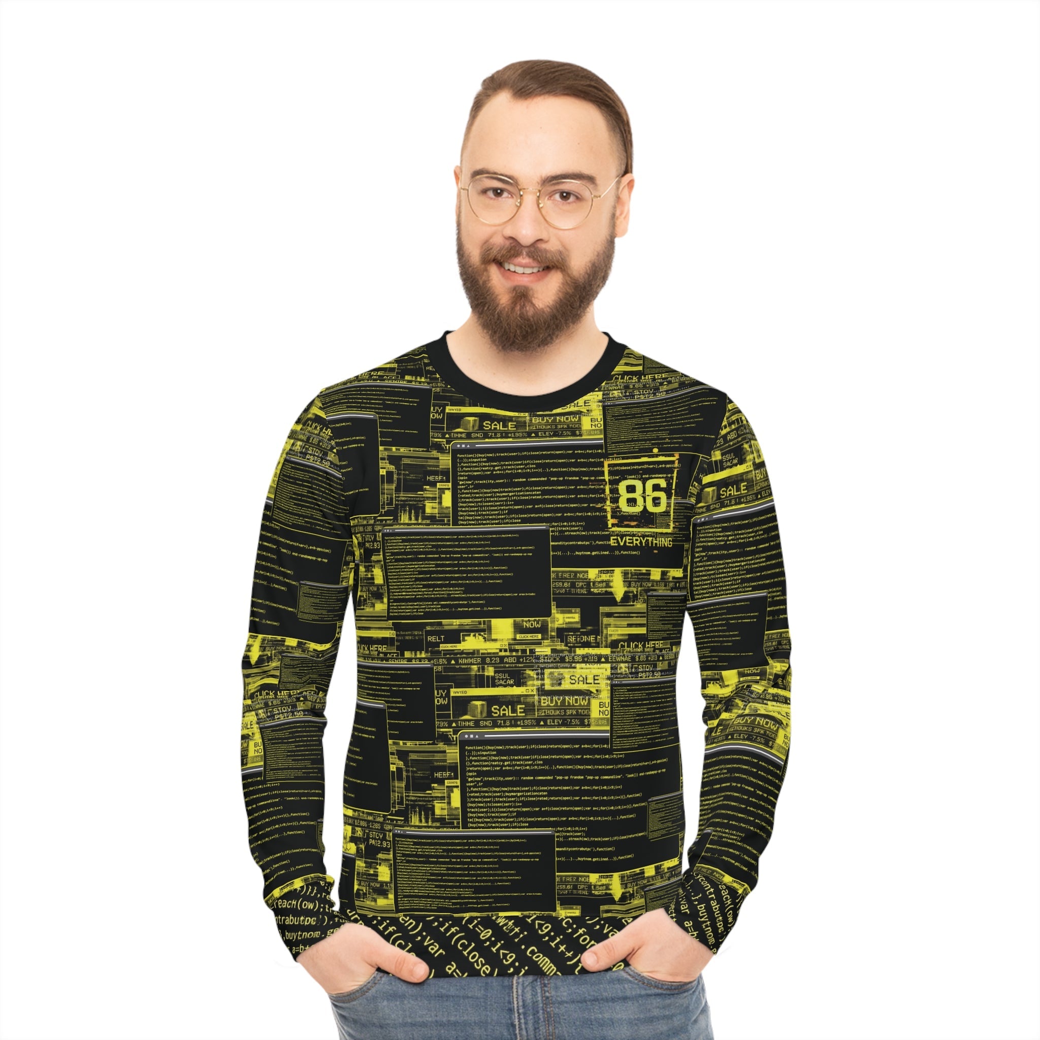 Neo Tokyo - The Commerce Stream // All - Over Print Crewneck - Lightweight Sweatshirt (AOP) - 86 EVERYTHING - All Over Prints