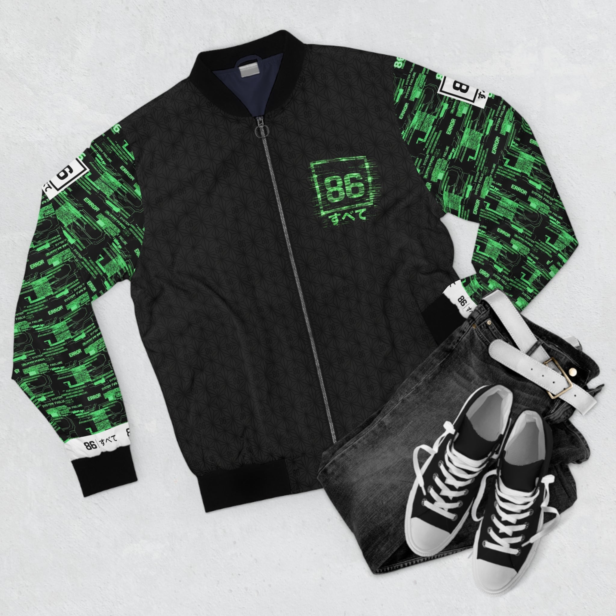 NEO TOKYO - UNIT 86 - NT // TERMINAL BOMBER SHELL - Bomber Jacket - 86 EVERYTHING - All Over Prints