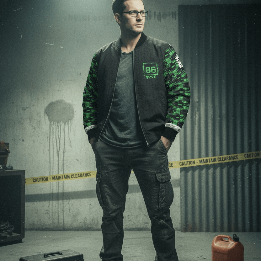 NEO TOKYO - UNIT 86 - NT // TERMINAL BOMBER SHELL - Bomber Jacket - 86 EVERYTHING - All Over Prints
