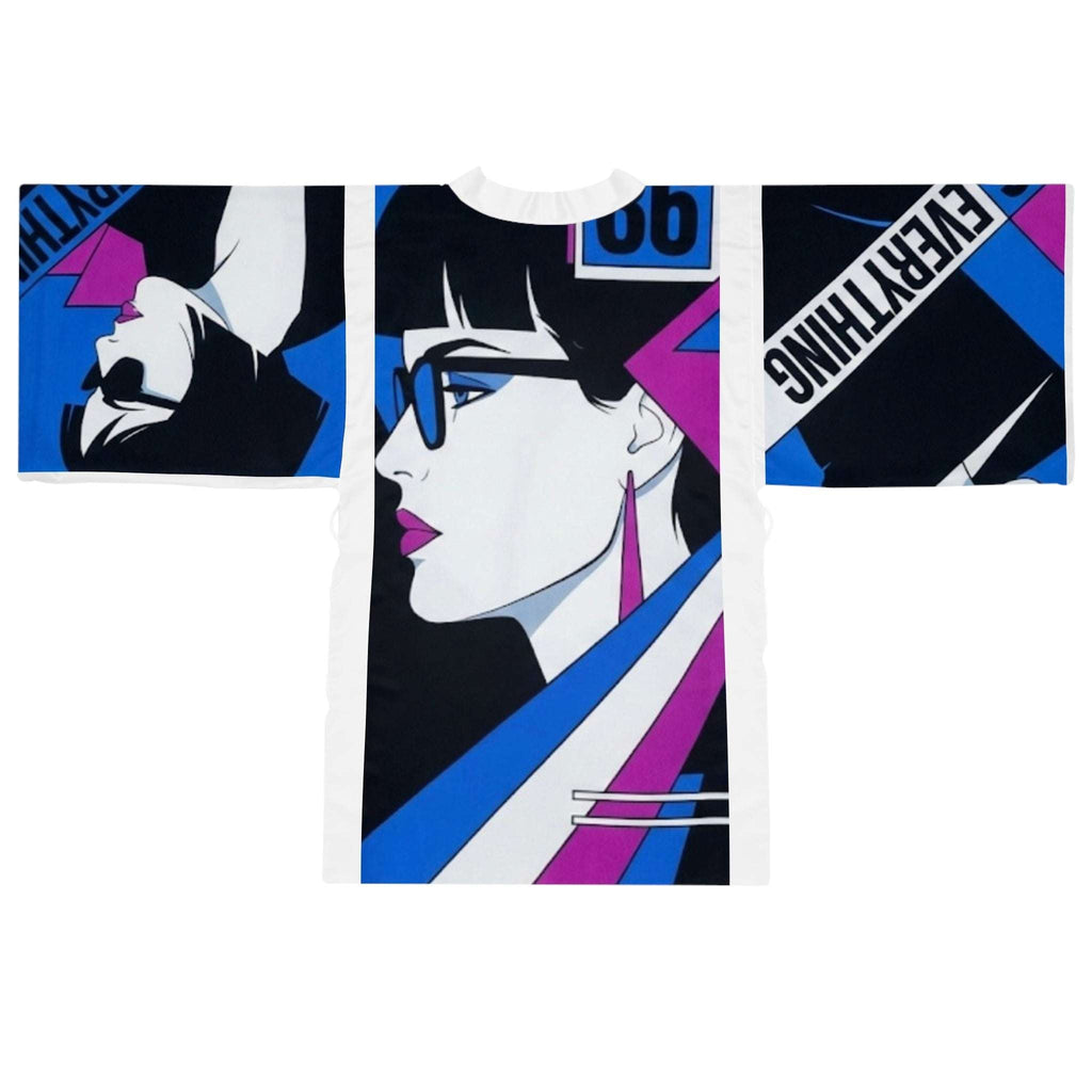 86 EVERYTHING | NEO TOKYO - ZERO STATE WRAP - NAGEL PROTOCOL - Kimono Robe by Printify