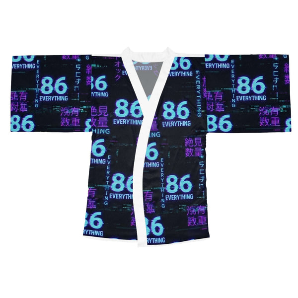 86 EVERYTHING | NEO TOKYO - ZERO STATE WRAP - VAPORWAVE - Kimono Robe by Printify