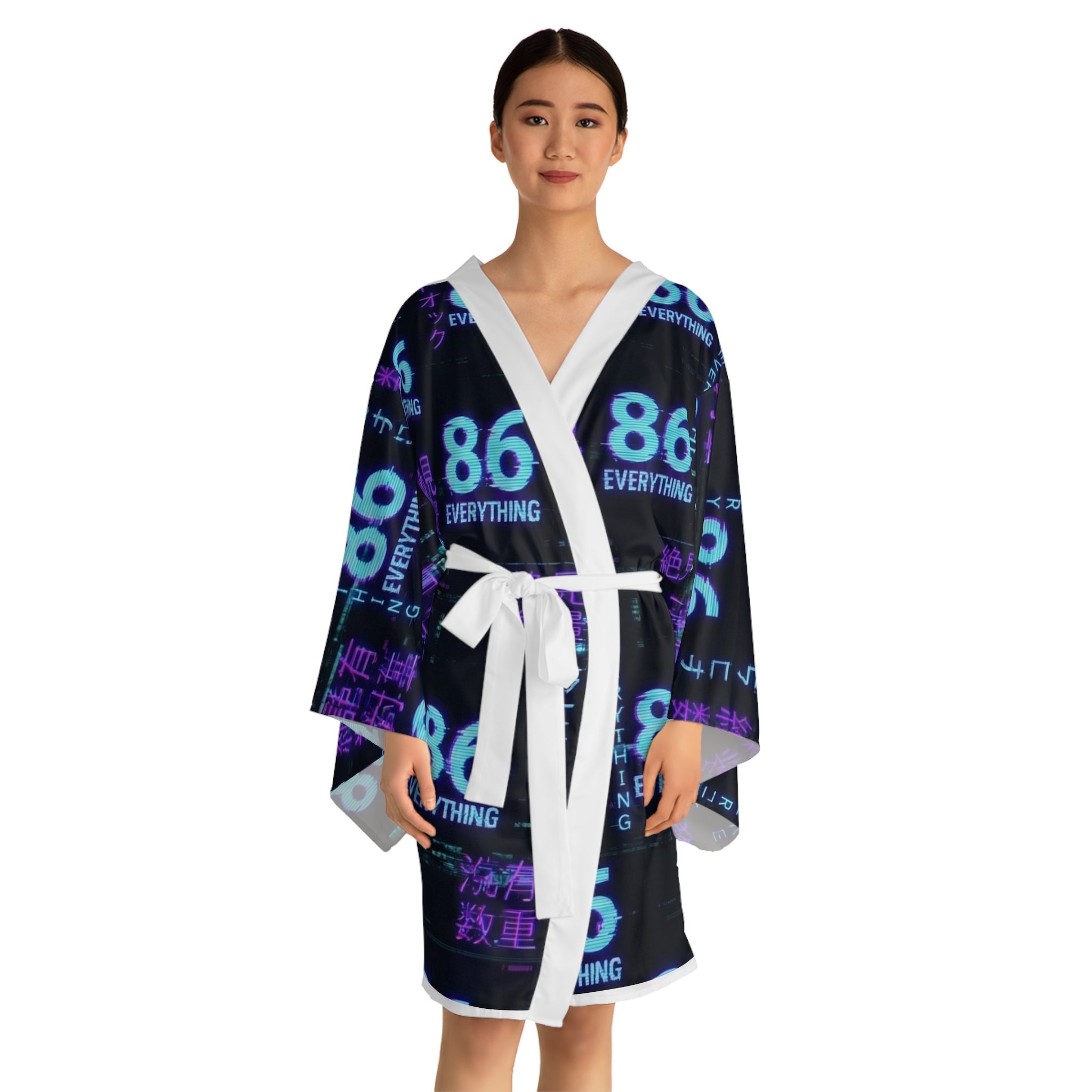 NEO TOKYO - ZERO STATE WRAP - VAPORWAVE - Kimono Robe - 86 EVERYTHING - All Over Prints