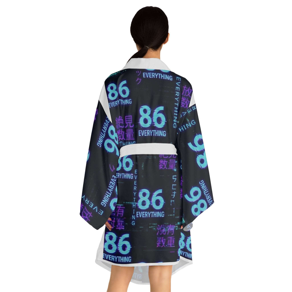 86 EVERYTHING | NEO TOKYO - ZERO STATE WRAP - VAPORWAVE - Kimono Robe by Printify