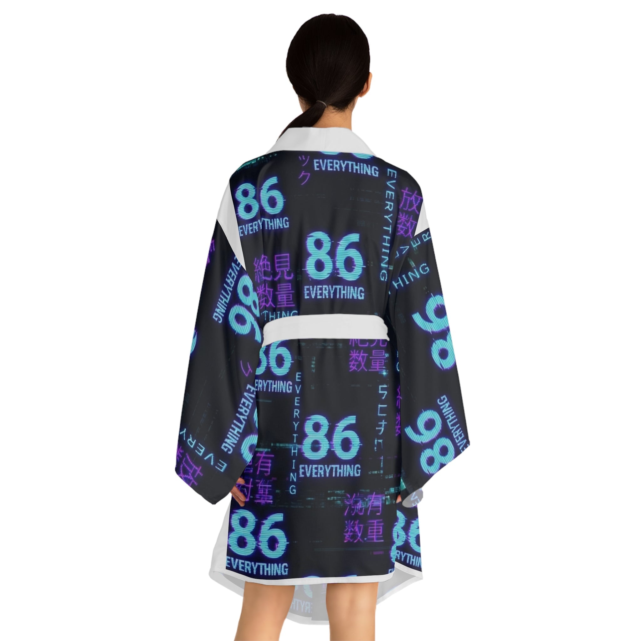 NEO TOKYO - ZERO STATE WRAP - VAPORWAVE - Kimono Robe - 86 EVERYTHING - All Over Prints
