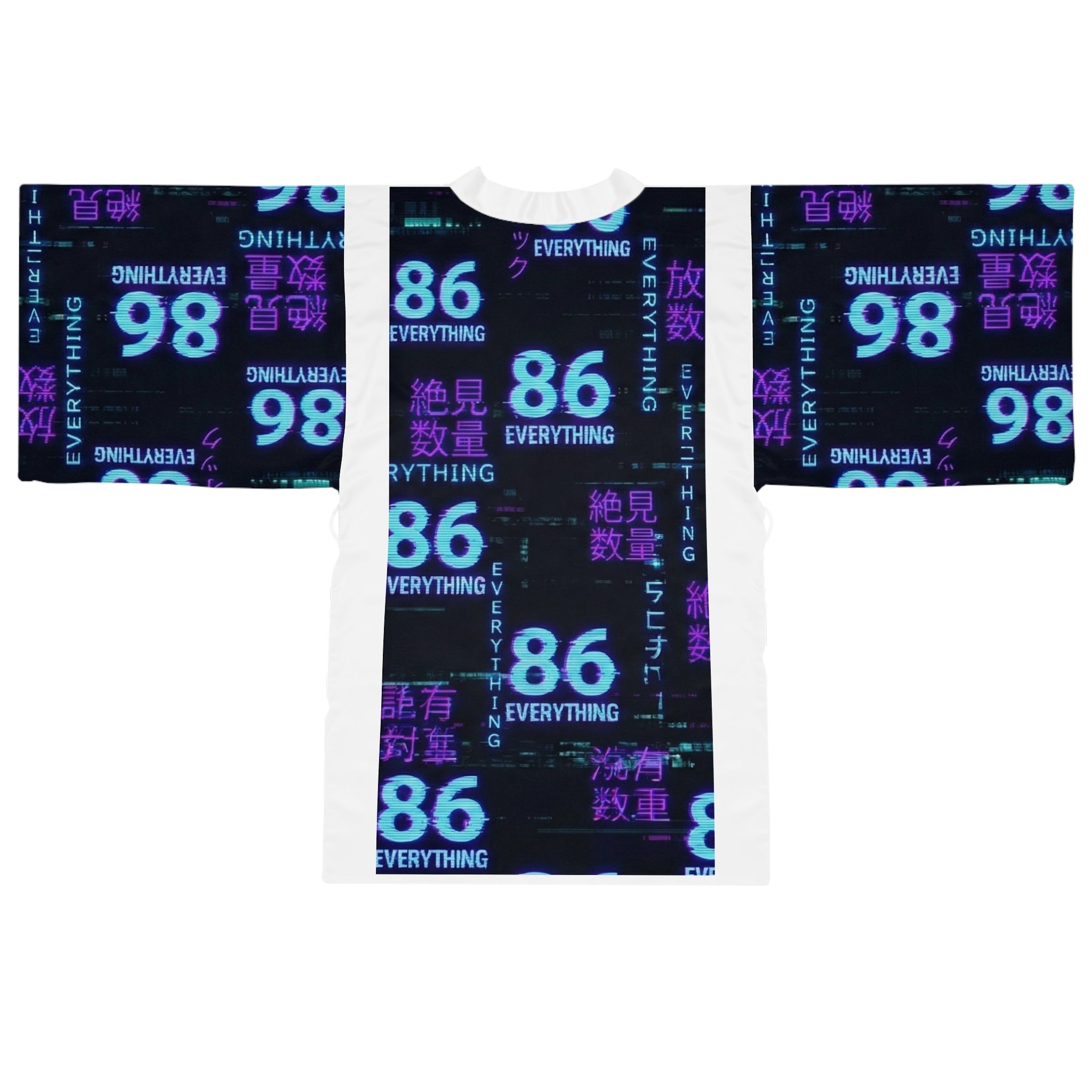 NEO TOKYO - ZERO STATE WRAP - VAPORWAVE - Kimono Robe - 86 EVERYTHING - All Over Prints