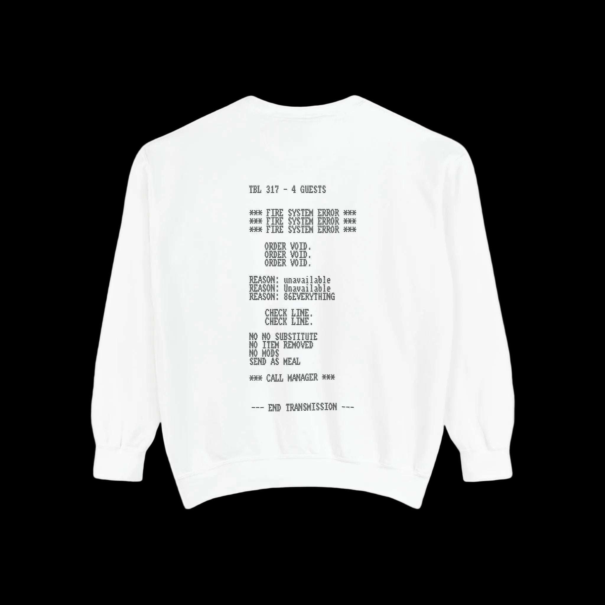 86 EVERYTHING | SYSTEM FAULT - Sweatshirt by Printify